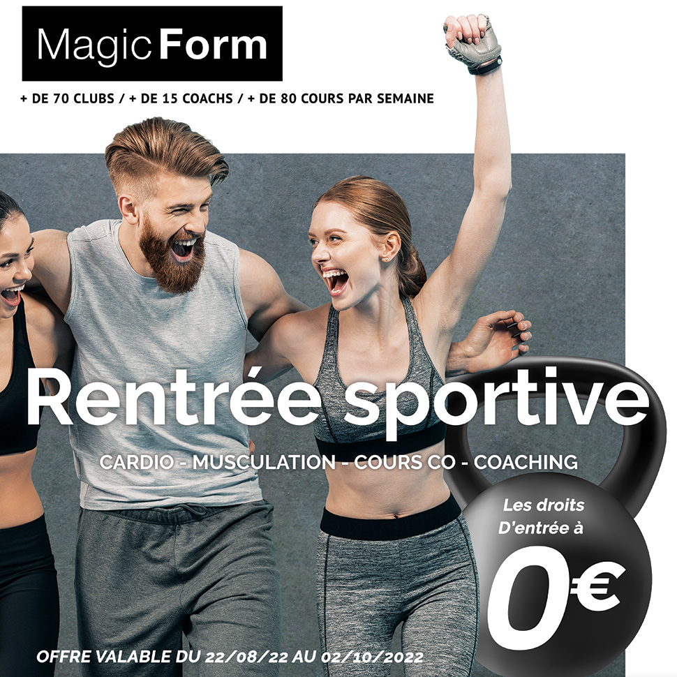 Offre Rentrée Sportive Salle de Sport Bordeaux - Droits d'entrée à 0€